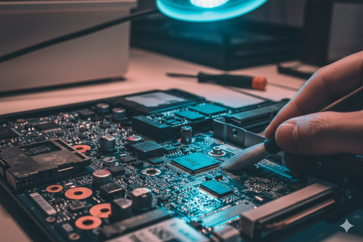 Beázott Laptop tisztítás